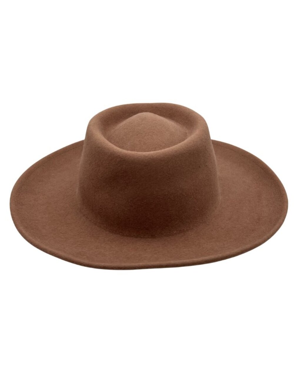 Gigi Pip Brown Australian Wool Wide Brim Womens Girls 53 Youth Hat S/M Adj Band - Picture 14 of 16